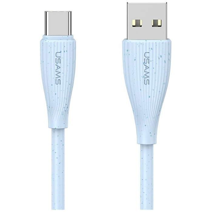 Kabel USAMS Green Series SJ714 18W 3A    USB-A do USB-C 1m niebieski