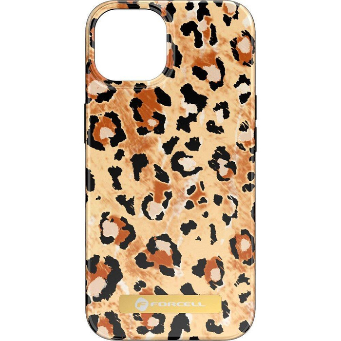 Etui na iPhone 15 PRO Forcell F-Protect Mirage zgodny z MagSafe wild panther